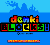 Denki Blocks screenshot 3 for GameBoy Color